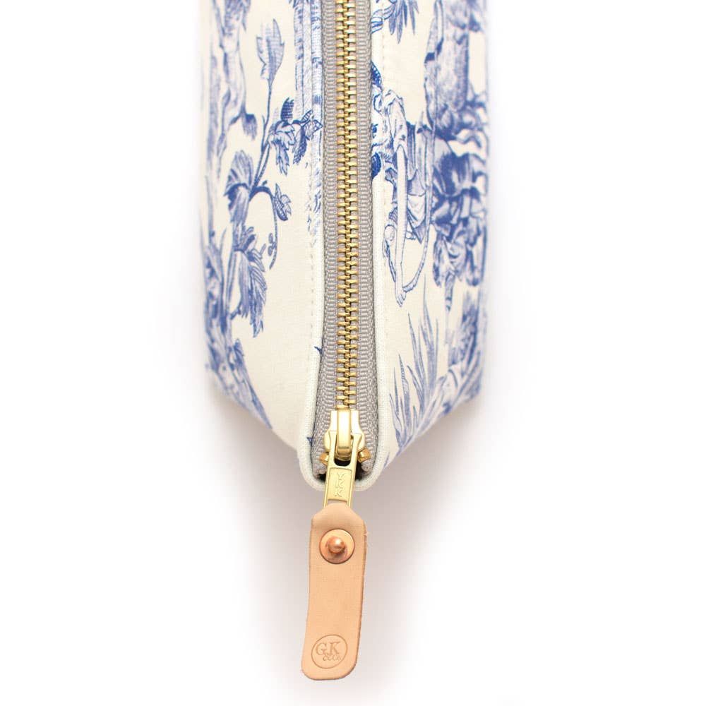 Vintage Toile Travel Clutch