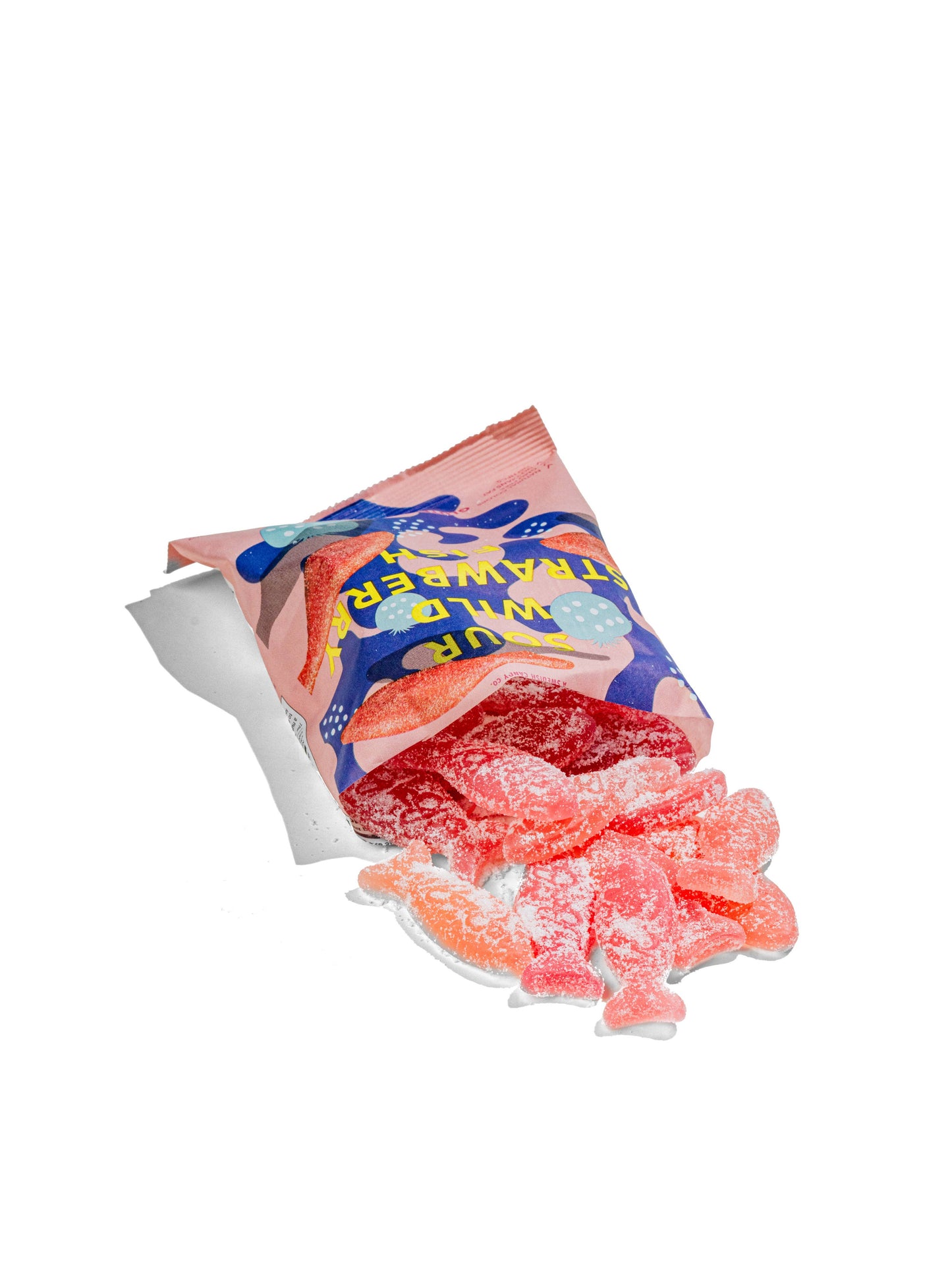 Sour Wild Strawberry Fish - Swedish Candy