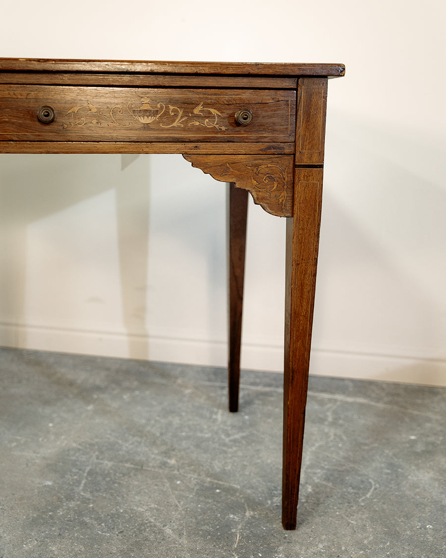 Leather Top Small Desk