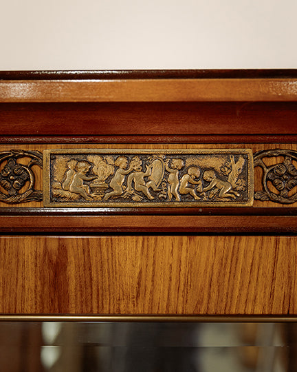 French Curved Front China Cabinet