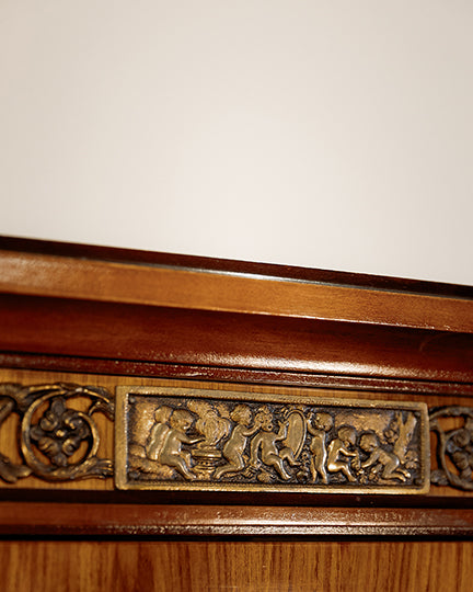 French Curved Front China Cabinet