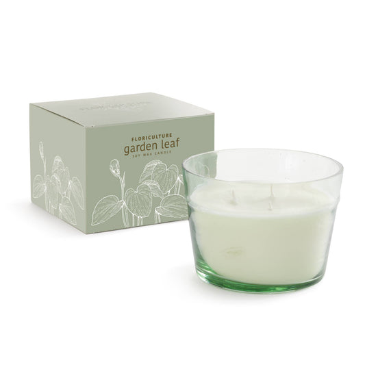 Floriculture Soy Wax Candle Garden Leaf