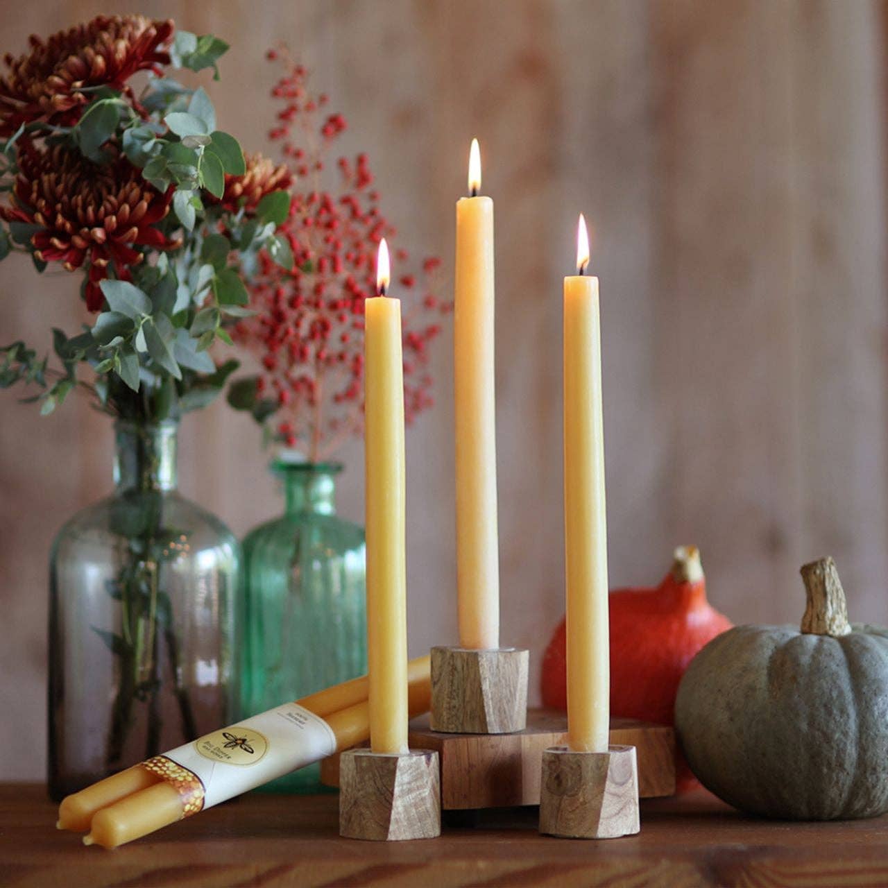 Taper Candles 100% Pure Beeswax