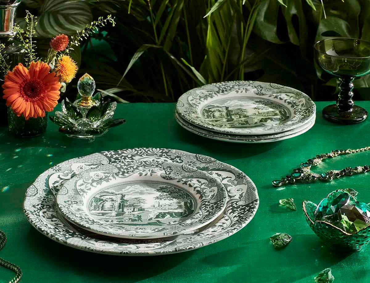 Heritage Green Italian Salad Plate