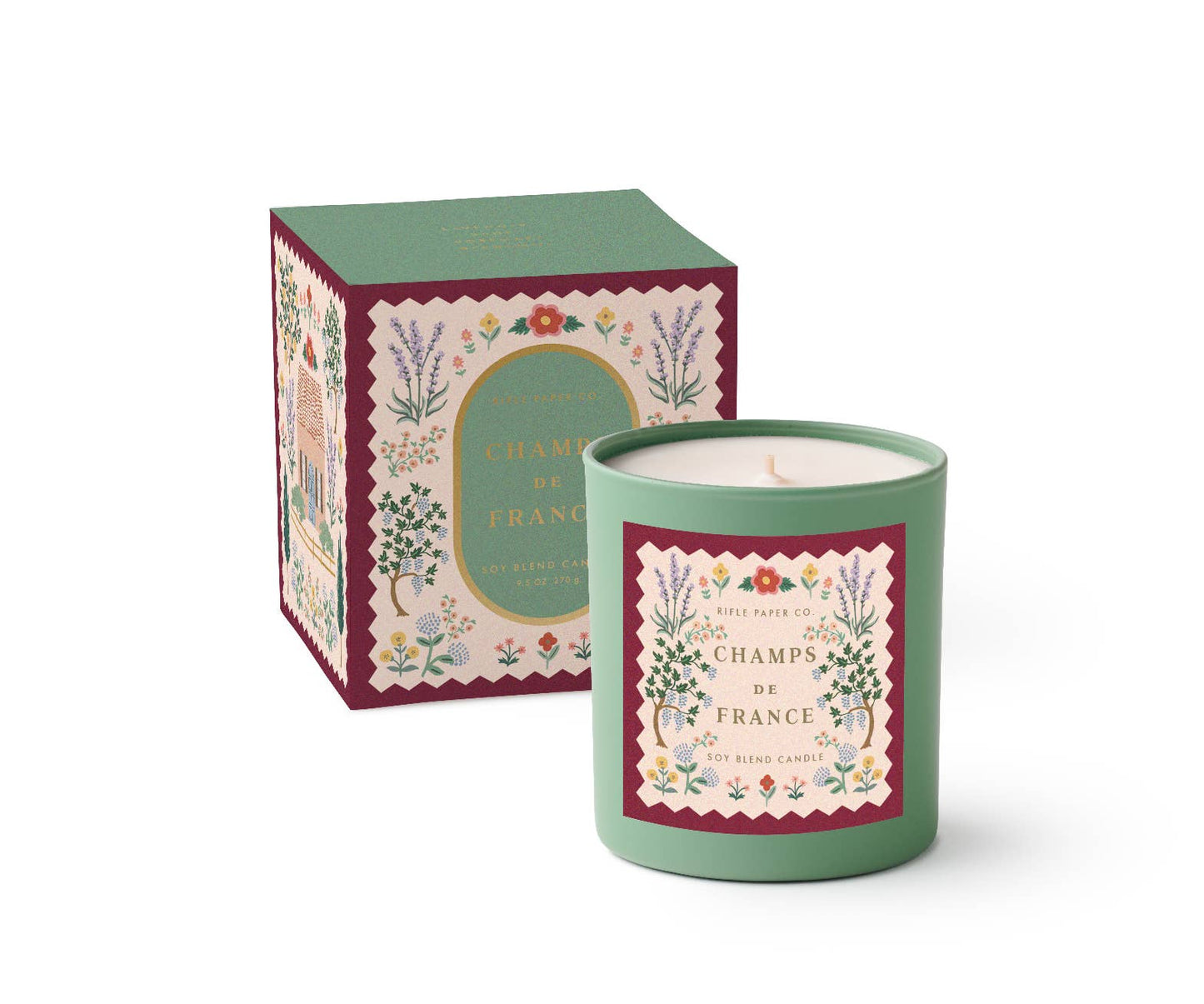 Country Farm Champs de France Glass Candle