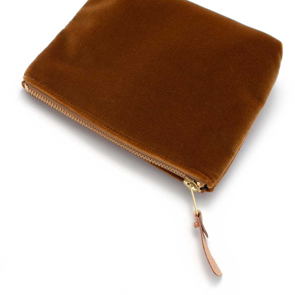 Velvet Jewel Pouch- Bronze