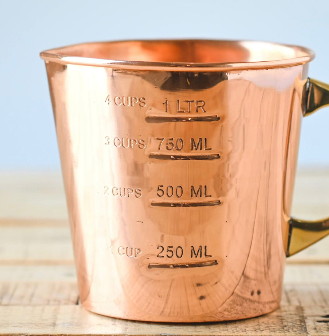 Copper Measuring Cup (4 Cup Size)