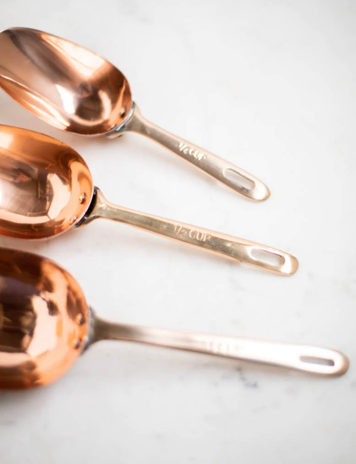 Copper Scoops (set of 3)