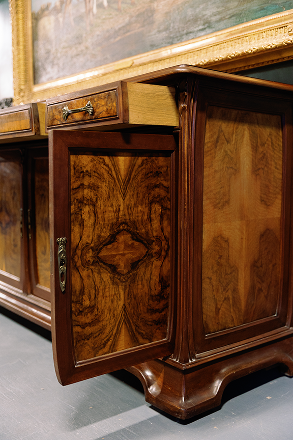 Majorelle 19th Century Empire Style Sideboard Mahogany Wood