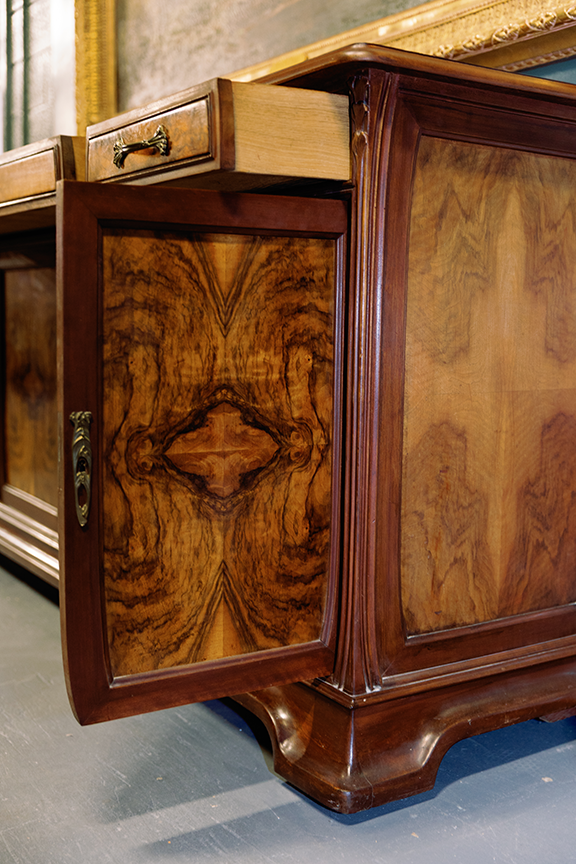 Majorelle 19th Century Empire Style Sideboard Mahogany Wood