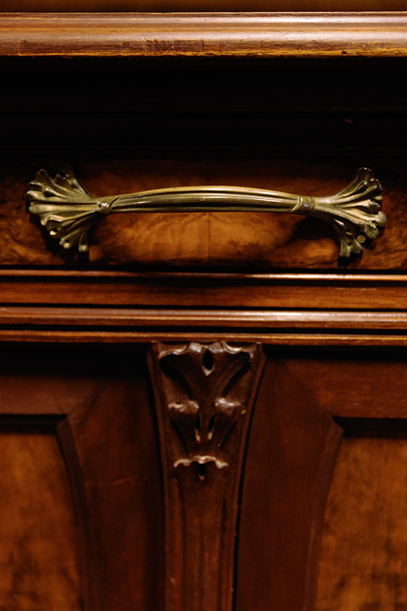 Majorelle 19th Century Empire Style Sideboard Mahogany Wood