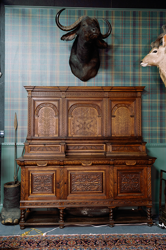Jacobean Sideboard with backboard