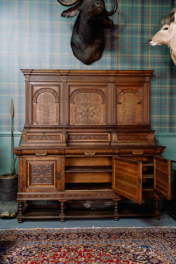 Jacobean Sideboard with backboard