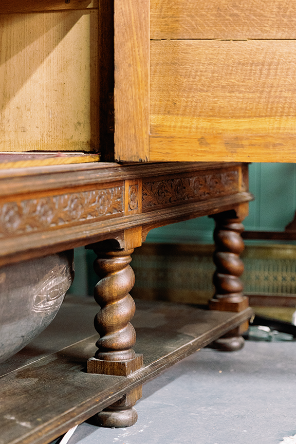Jacobean Sideboard with backboard